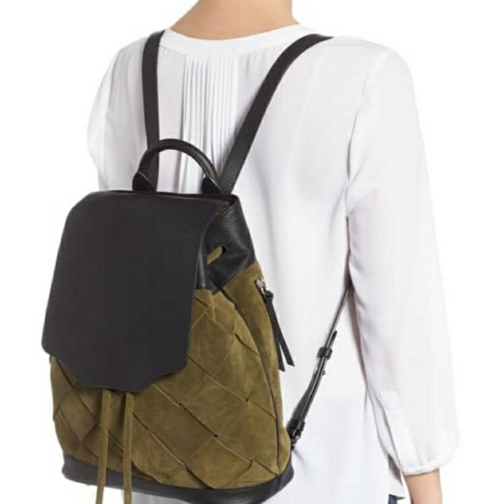 Rag + Bone book bag with side zipper real leather